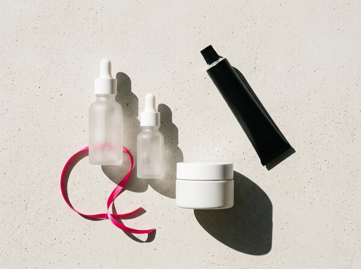 Produits cosmétiques neutres disposés en composition minimale